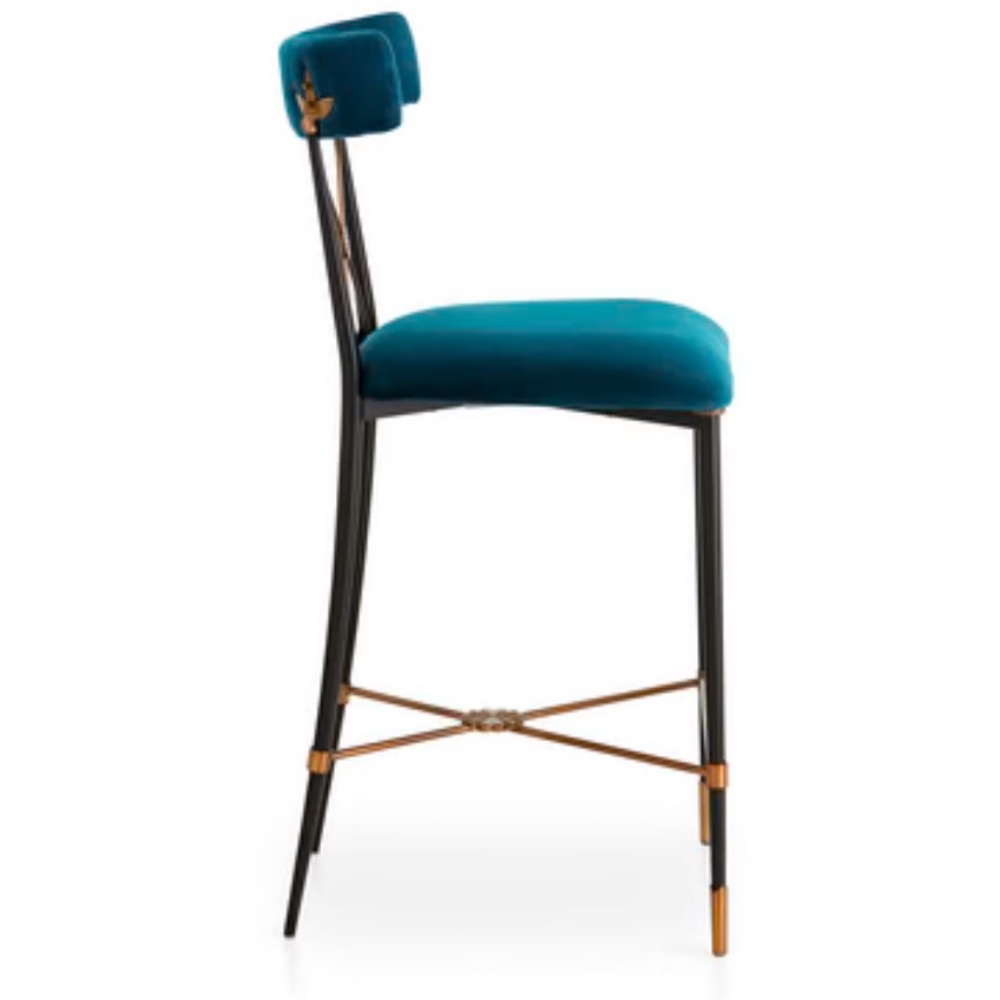Jonathan Adler Rider Barstool Pair - Picture 3 of 4